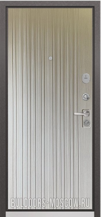 Дверь Бульдорс PREMIUM-90 Черный шелк/Ларче бьянко 9P-131 - Внутренняя панель