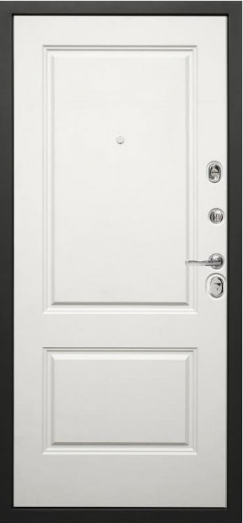 Дверь Дива МД-47 (Ясень графит / Белый матовый) - Внутренняя панель