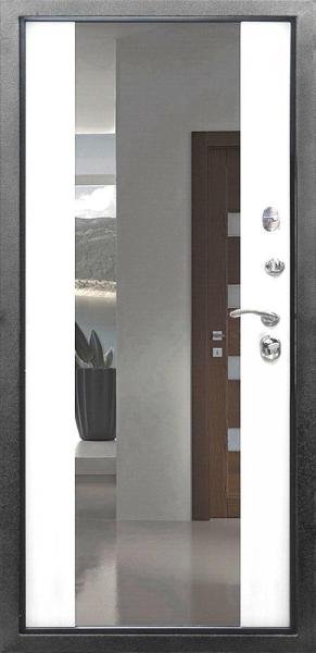 Дверь Zeттa NEO с зеркалом сноу - Внутренняя панель