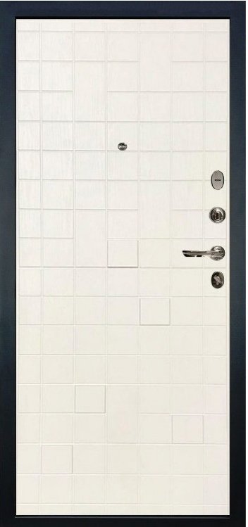 Дверь Легион Графит софт / Белый ясень (панель №56) - Внутренняя панель