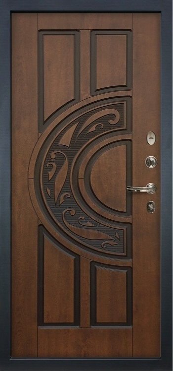 Дверь Легион Белая шагрень / Голден патина (панель №27) - Внутренняя панель