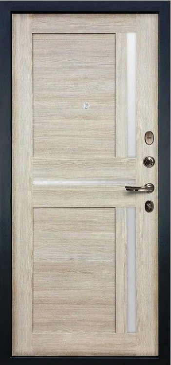 Дверь Легион Сандал серый / Баджио Кремовый ясень (панель №49) - Внутренняя панель