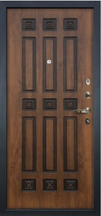 Дверь Сенатор Винорит / Голден патина (панель №33) - Внутренняя панель