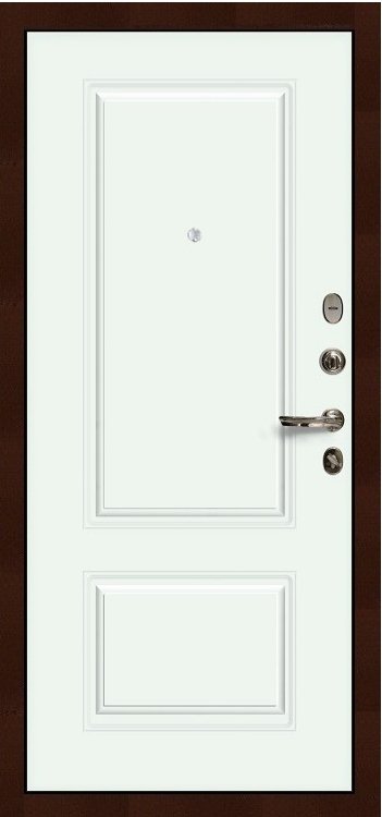 Дверь Цезарь 5А / Вероника Белая эмаль (панель №55) - Внутренняя панель
