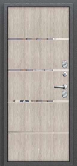 Дверь Браво  Термо 204  Антик Серебро/Cappuccino Veralinga - Внутренняя панель