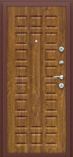 Дверь Браво Йошкар Антик Медь/П-17 (Золотистый Дуб) - Внутренняя панель