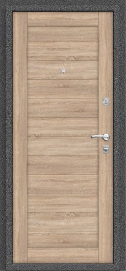 Дверь Браво Porta R 104.П21 Антик Серебро/Light Sonoma - Внутренняя панель
