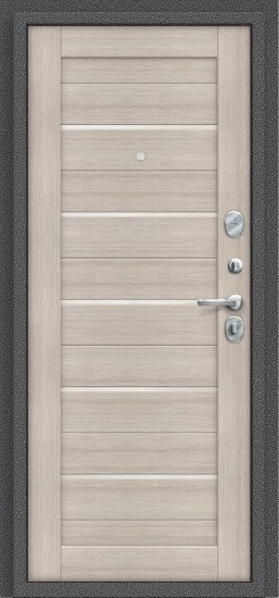 Дверь Браво Porta S 104.П22 Антик Серебро/Cappuccino Veralinga - Внутренняя панель