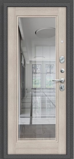 Дверь Браво Porta S 104.П61 Антик Серебро/Cappuccino Veralinga - Внутренняя панель