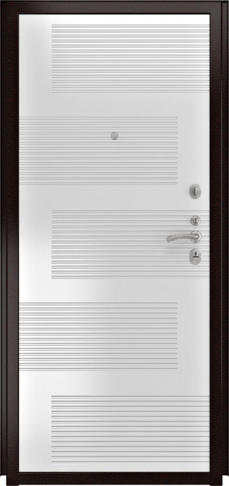 Дверь Luxor-24 ПВХ-185 Белая эмаль - Внутренняя панель
