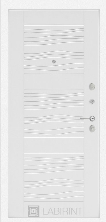 Дверь Лабиринт  Платинум 06 - Белое дерево - Внутренняя панель