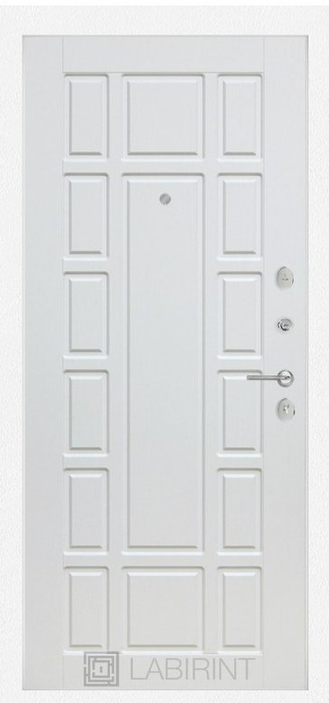 Дверь Лабиринт  Платинум 12 - Белое дерево - Внутренняя панель