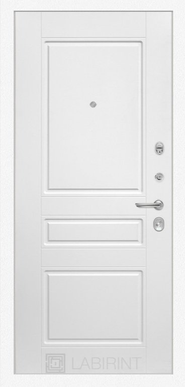 Дверь Лабиринт  Лайн WHITE 03 - Белый софт - Внутренняя панель