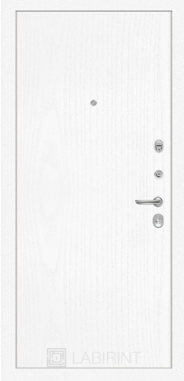 Дверь Лабиринт Лайн WHITE 07 - Белое дерево - Внутренняя панель