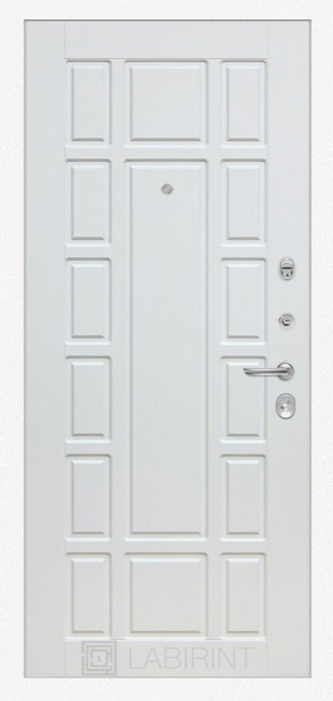 Дверь Лабиринт  Лайн WHITE 12 - Белое дерево - Внутренняя панель