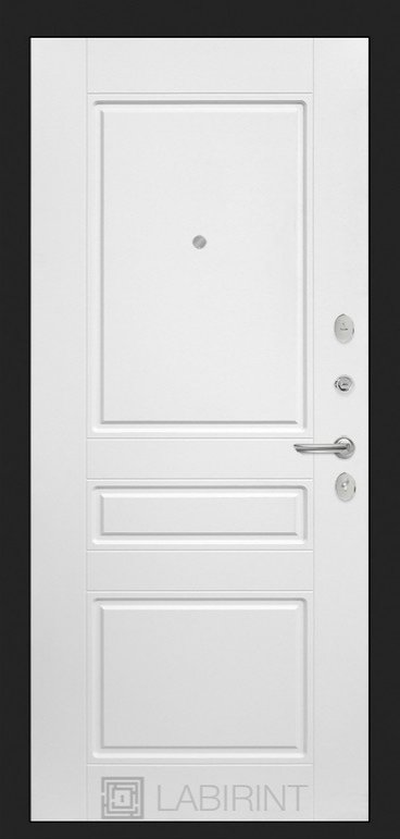 Дверь Лабиринт Мегаполис 03 - Белый софт - Внутренняя панель