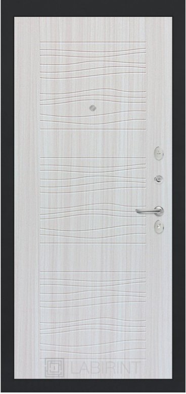 Дверь Лабиринт ART графит 06 - Сандал белый - Внутренняя панель