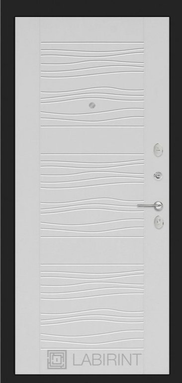 Дверь Лабиринт URBAN 06 - Белое дерево - Внутренняя панель