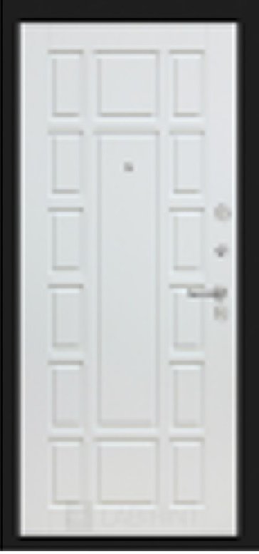 Дверь Лабиринт SCANDI Дарк грей 12 - Белое дерево - Внутренняя панель
