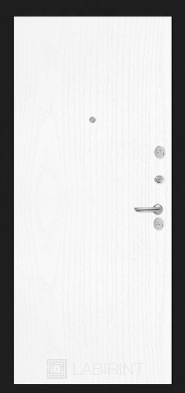 Дверь Лабиринт SCANDI Дарк грей 07 - Белое дерево - Внутренняя панель