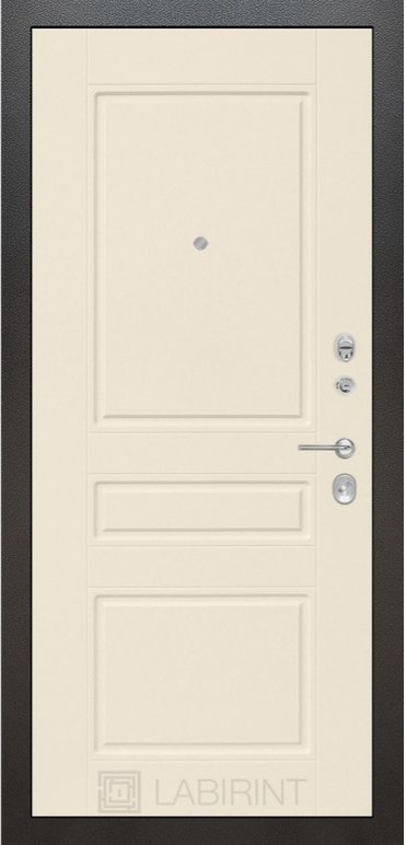 Дверь Лабиринт SILVER 03 - Крем софт - Внутренняя панель