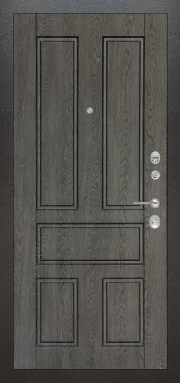 Дверь Лабиринт Сильвер 10 - Дуб филадельфия графит - Внутренняя панель