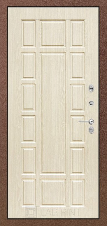 Дверь Лабиринт Термо Магнит 12 - Беленый дуб - Внутренняя панель