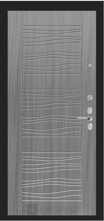 Дверь Лабиринт BLACK 06 - Сандал серый - Внутренняя панель