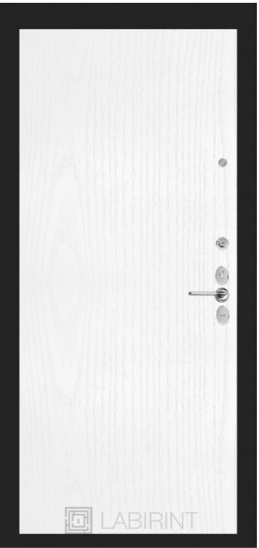 Дверь Лабиринт BLACK 07 - Белое дерево - Внутренняя панель