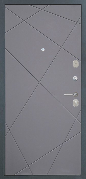 Дверь Интекрон Веста/ Лучи графит - Внутренняя панель
