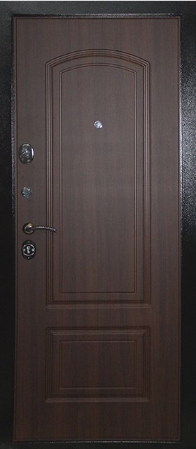 Дверная биржа Гера -1 шагрень черная Венге ФЛ-243/Орех бренди ФЛ-138 - Внутренняя панель