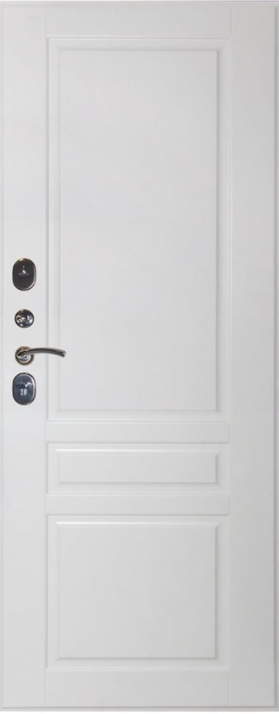 Дверь ЗД Лира Софт графит панель Стокгольм Эмаль белая - Внутренняя панель