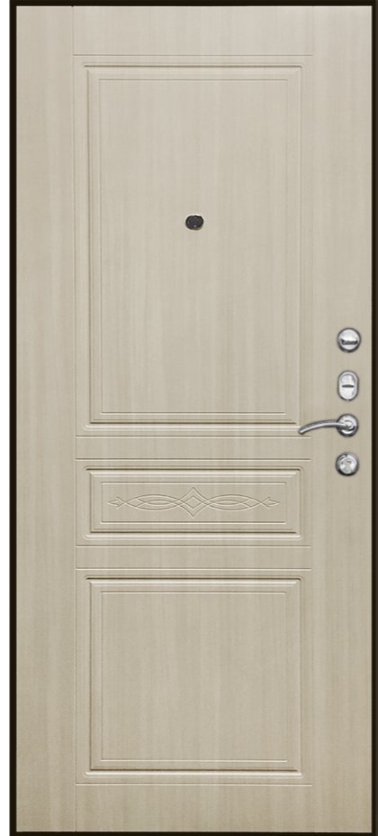 Дверь Мет. SD PROF-10 Троя Дуб Светлый - Внутренняя панель
