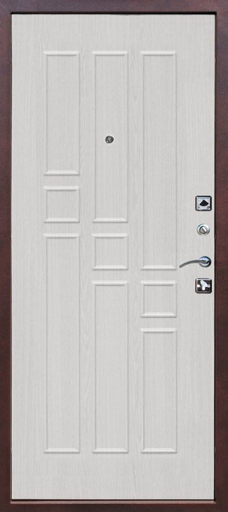 Дверь Мет. Гарда 8 мм Белый - Внутренняя панель
