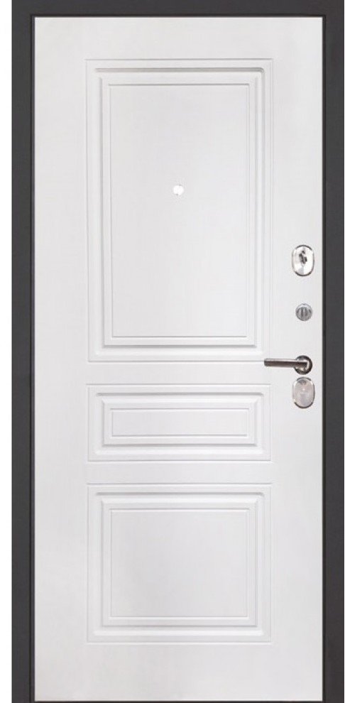 Дверь Интекрон Брайтон графит/ФЛ-243 белая матовая - Внутренняя панель