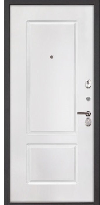Дверь Интекрон Олимпия Black/Белый матовый КВ2 - Внутренняя панель