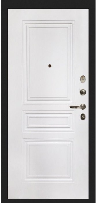 Дверь Интекрон Олимпия Black/ФЛ-243 белая матовая - Внутренняя панель