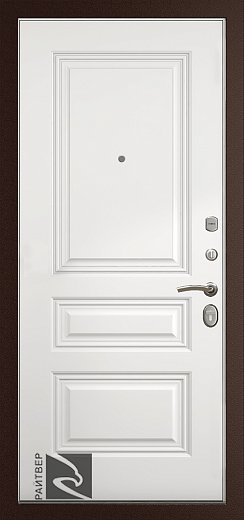 Дверь Кондор Райтвер Премьер с Накладкой Трио Грейс без патины - Внутренняя панель