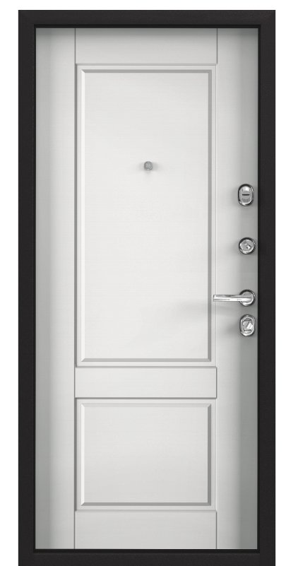 Дверь Super Omega 100 Черный муар/ПВХ бел шамбори SO-NC-1 - Внутренняя панель