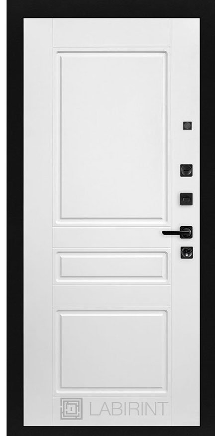 Дверь Лабиринт PIANO 03 — Белый софт - Внутренняя панель
