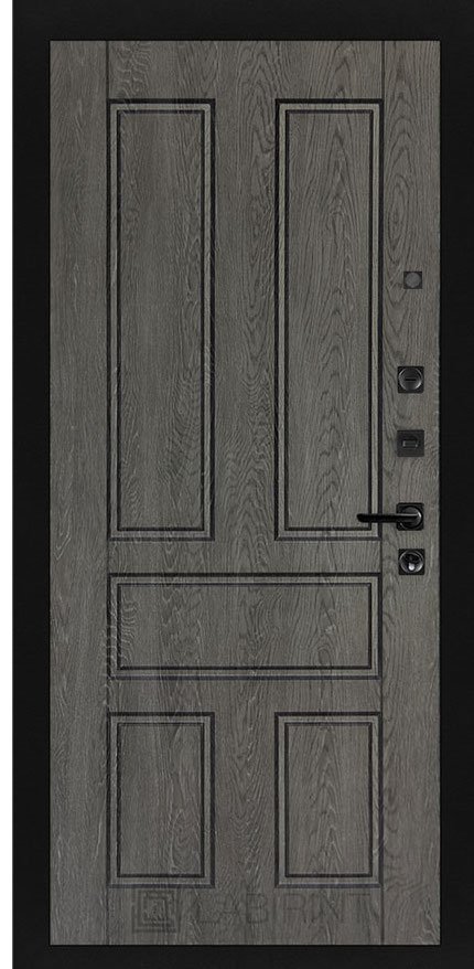Дверь Лабиринт PIANO 10 — Дуб филадельфия графит - Внутренняя панель