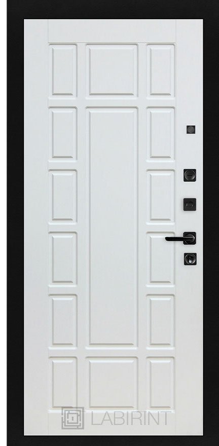 Дверь Лабиринт PIANO 12 — Белое дерево - Внутренняя панель