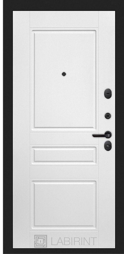Дверь Лабиринт ТЕХНО 03 — Белый софт - Внутренняя панель