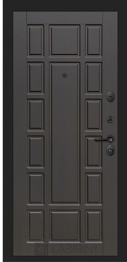 Дверь Лабиринт ТЕХНО 12 — Венге - Внутренняя панель