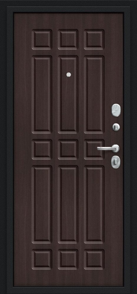 Дверь Браво Мило 104.52  Букле черное/Wenge Veralinga - Внутренняя панель