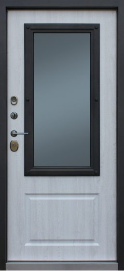 Дверь АСД «Аляска с окном и лазерной резкой» с терморазрывом - Внутренняя панель