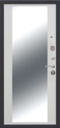 Цитадель 10 см ТОЛСТЯК Серебро Зеркало MAXI Ясень белый эмаль - Внутренняя панель