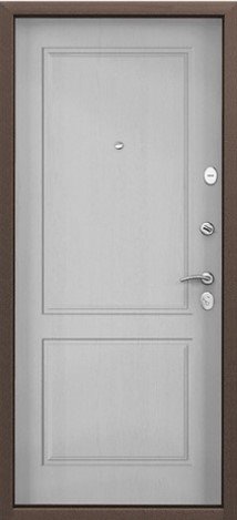 Дверь Торекс DELTA-M 10  ПВХ Бетон известковый D6-26 ПВХ Дуб белый матовый, D6-27 - Внутренняя панель