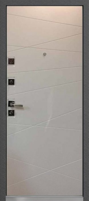 Дверь Mastino Monte Графит софт / Белый софт - Внутренняя панель