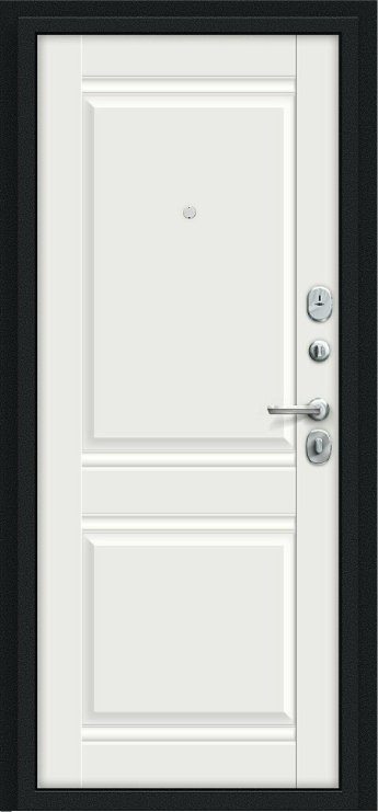 Дверь Браво Некст Kale Букле черное/Off-white - Внутренняя панель